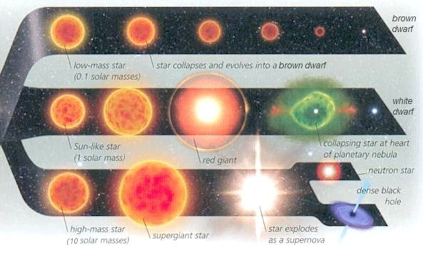 Types Of Stars Chart